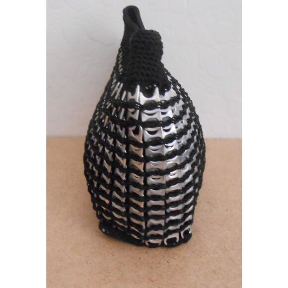 Upcycled Handmade Crochet / Soda Can Tab Purse - Picture 6 of 12